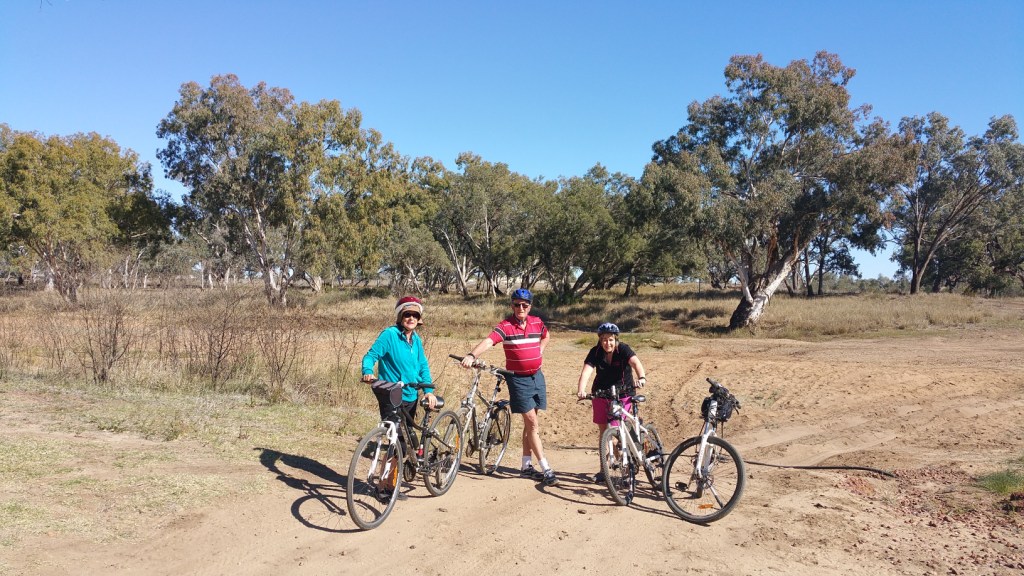 Jo's first bike this year - Warrego River Charleville