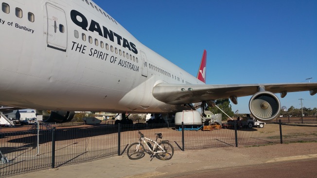 Qantas Museum bike Selfie!