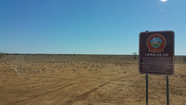 A part of the landscape out here. There was a pub here at one point - and they expected it to be the end of the railway line until it stopped at Longreach