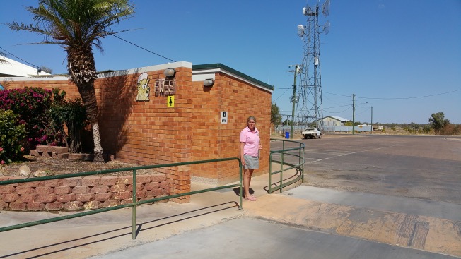 Jo caught coming out of the "yards"