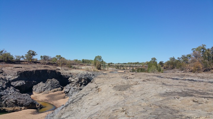 Copperfield Gorge - the railway and road bridges in the distance
