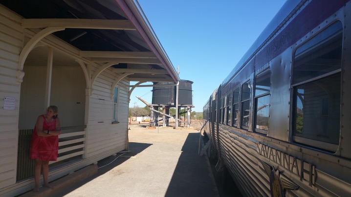 The Savannah Lander waiting for passengers.