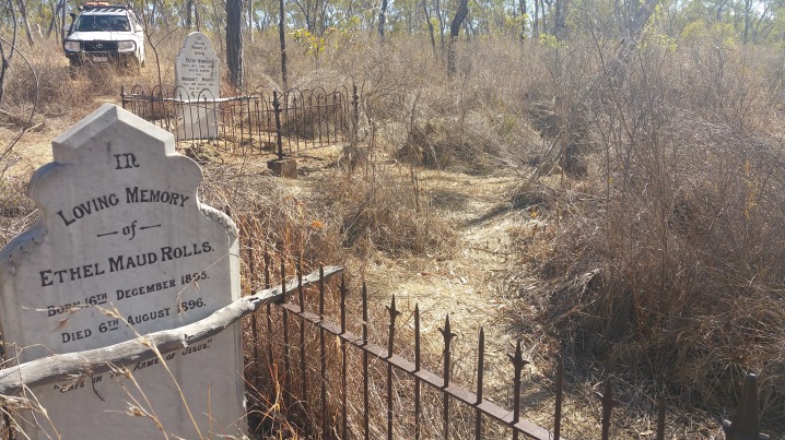 The local cemetery (the Mingogues are in the distant grave)