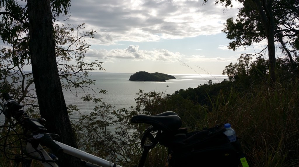 The view from up in the hills behind Ellis Beach, early morning bike ride.