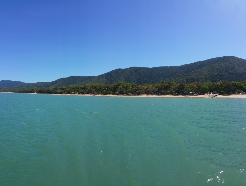 The beach from the end of the Palm Cove pier