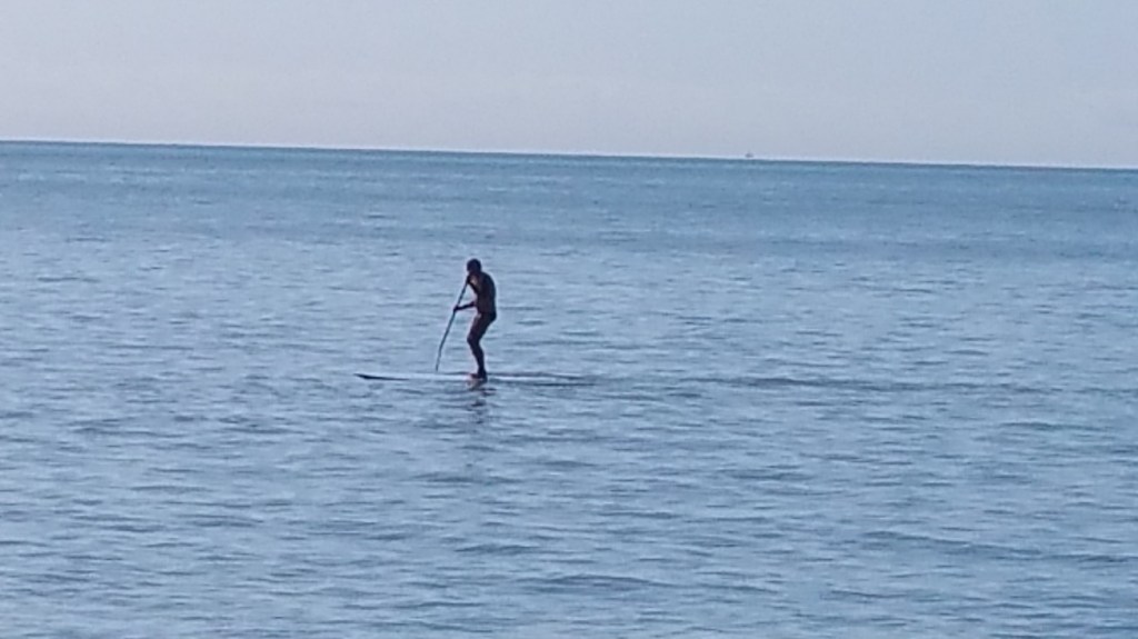 A native spear fishing? Or was that me paddle boarding....