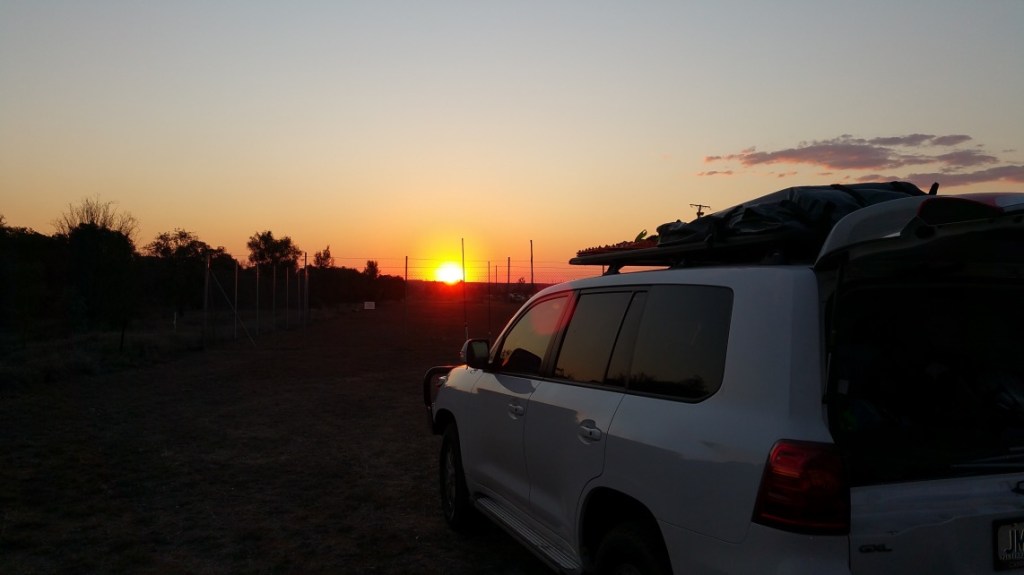 Sunset at Blackwater showground