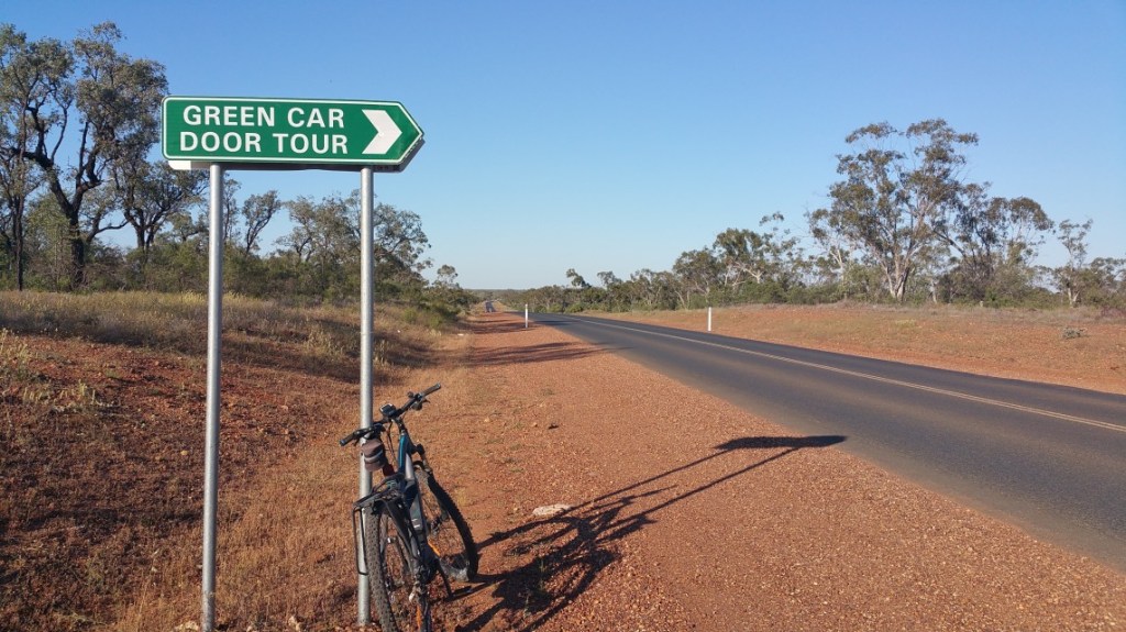 Bike Selfie at the Ridge - as has pointed out elsewhere my bike can't go on this as it is nether green or a car!